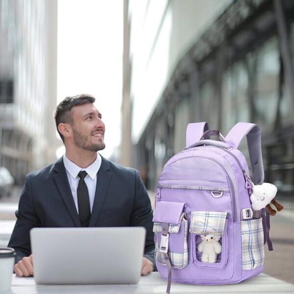 Tinytot 30Litre School Bag Water-Resistant Laptop& Travel Backpack - Unisex Large 19 Inches Multipurpose Travel Backpack for Boys & Girls, Men & Women- Ideal for College and School and office Use - Image 2